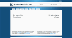Desktop Screenshot of globalsoftwareindex.com